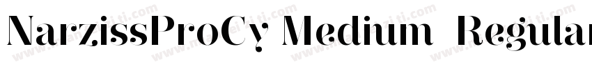 NarzissProCy Medium  Regular字体转换
